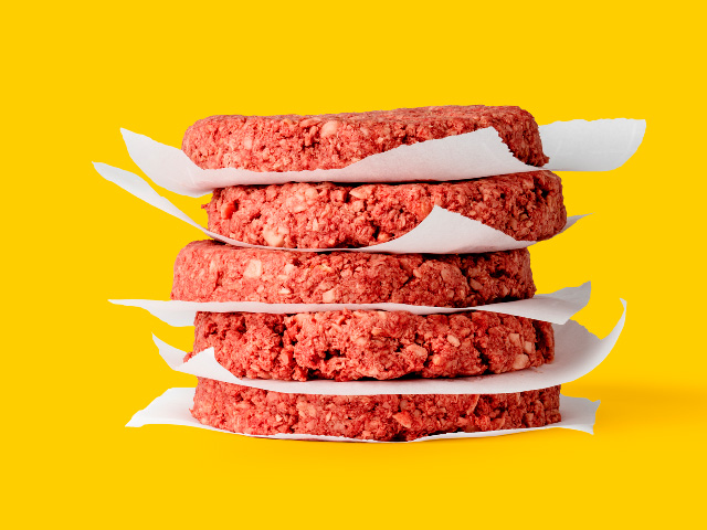 A recent comparision reveals some interesting differences between plant-based burgers and real beef. (Photo courtesy Impossiblefoods.com)